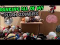 Ranking EVERY ZOMBIE In My Plants Vs Zombies Plush Collection