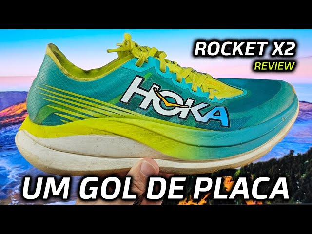Um VERDADEIRO GOL de PLACA da HOKA | Rocket x2 | review