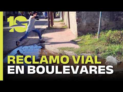 Vecinos denuncian el estado de las calles en barrio Los Boulevares