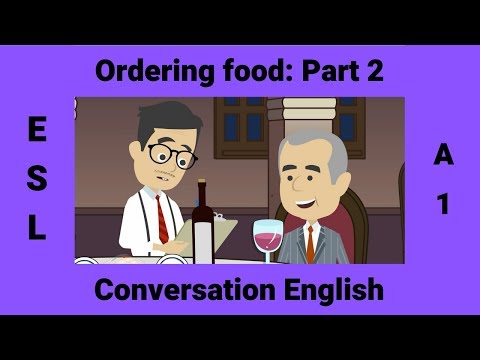Verbos modais Como pedir comida em um restaurante Parte 2 | Inglês para viagens | Vocabulário de restaurantes