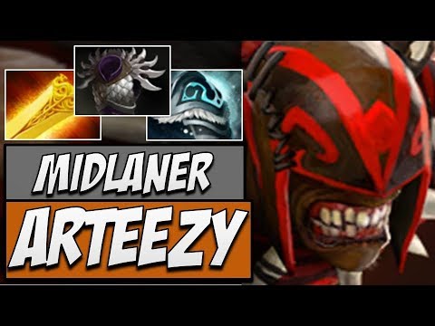 EG.Arteezy Bloodseeker - 7587 MMR | Dota Gameplay 7.14