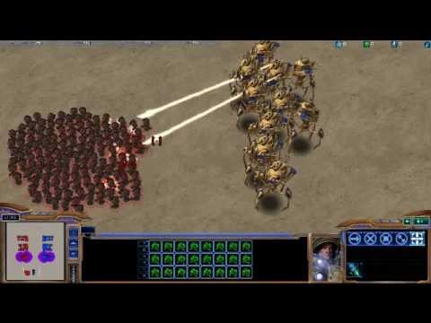 10 colossus vs 150 marines (starcraft 2)