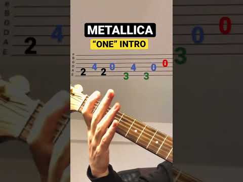 Metallica “One” - Quick Lesson! #metallica #guitartabs #guitarlesson #metal #metallicacover