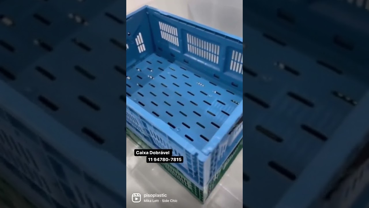 Caixa plastica dobravel ps6423 Caixote desmontável Caixa plastica Hortifruit Caixas de plastico