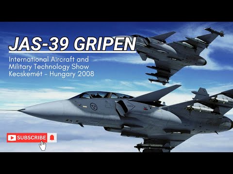 JAS-39 Gripen solo - International Aircraft and Military Technology Show - Kecskemét, Hungary 2008