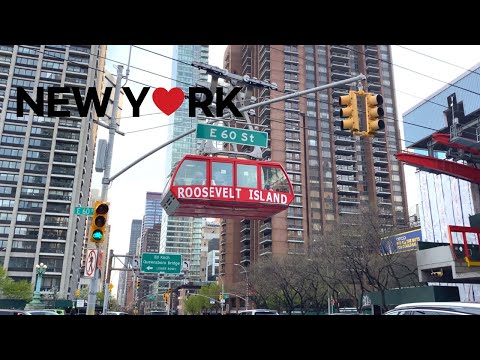 [4K]🇺🇸NYC Spring Walk/Midtown Manhattan, 2nd & Park Ave. Between E49th & 60th St., Apr.19 2021