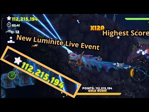 New Luminite Live Event In Hungry Shark Evolution. The Highest Score!!!.