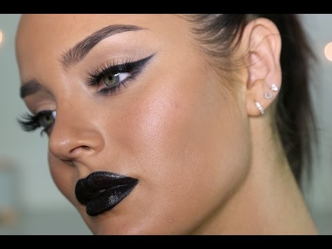 Ultimate Dark Glam Makeup Tutorial: Black Lips!