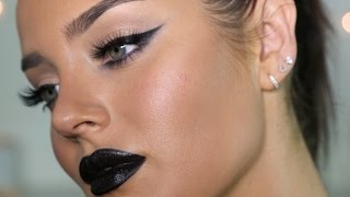Ultimate Dark Glam Makeup Tutorial: Black Lips!