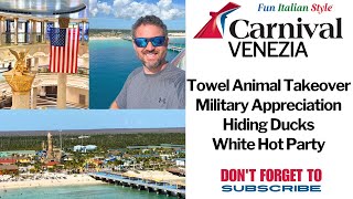 Carnival Venezia Enjoying the Empty Ship - Military Appreciation (Go Army, Beat Navy!)