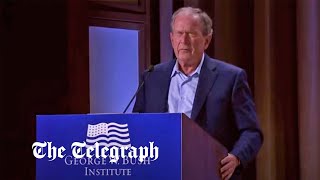 Bush gaffe: Former president calls Iraq invasion &#39;unjustified&#39; in slip-up