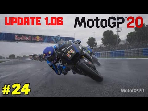 MotoGP 20 Career Mode Part 24 | STORMY CONDITIONS! | Update 1.06 | PS4 PRO Gameplay