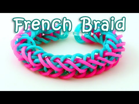 Rainbow Loom French Braid Bracelet Tutorial - How To Make A Loom Band French Braid Bracelet