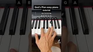 God's Plan easy piano tutorial!