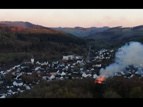 Osterfeuer in Allendorf 2022