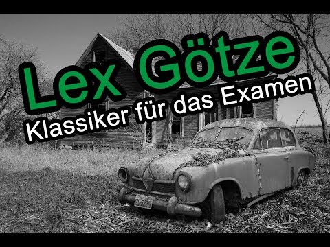 Lex Götze - Die Entstehung des § 316a StGB