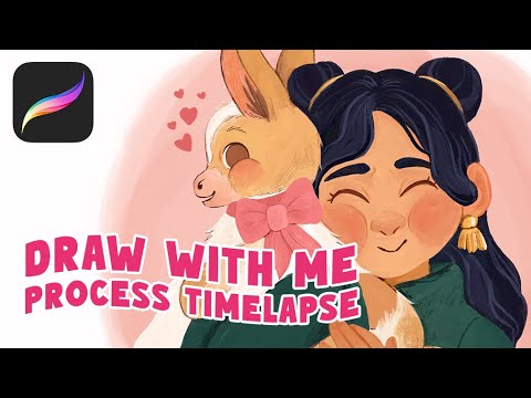 Childrens Illustration Speedpaint ♡ Procreate, Birthday Present