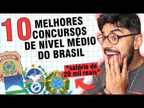 , title : '💥 Os 10 MELHORES Concursos De Nível Médio Do Brasil