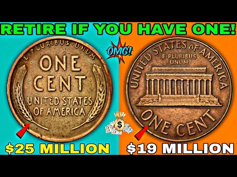 Top 8 Super Rare Lincoln Wheat & Lincoln Memorial Pennies Worth millions Dollar!