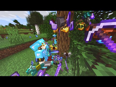 Mefelz - MINECRAFT BUT TREE LEAVES DROP ITEMS ARE OVERPOWER!!