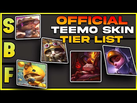 The OFFICIAL Teemo Skin Tier List | EVERY SKIN WITH CHROMAS - League of Legends