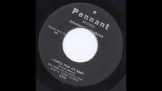 TOMMY MALONE W. BILL REESE - I GOTTA FIND MY BABY - PENNANT