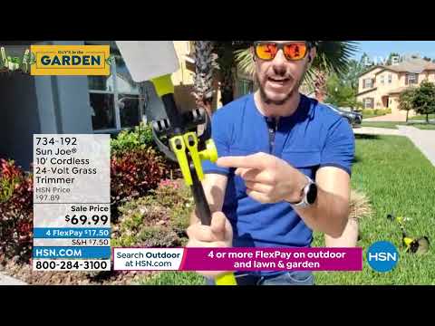 Sun Joe 10' Cordless 24Volt Grass Trimmer