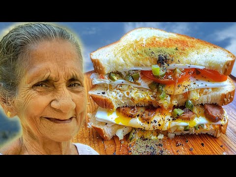 Egg Yolk Cheese Sandwich