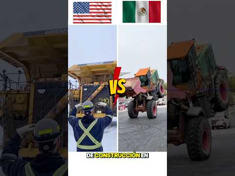 ¡Camiones de construcción de México vs camiones de ESTADOS UNIDOS!
