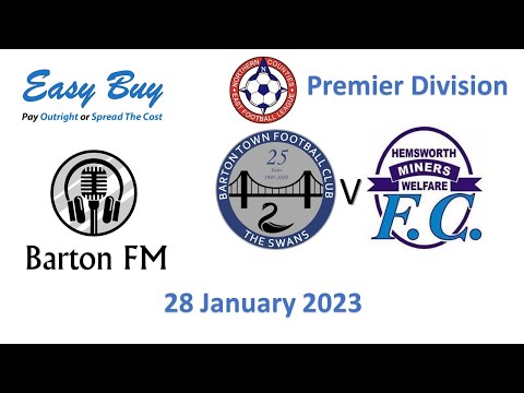 Barton Town v Hemworth Miners Welfare NCEL Premier 28 January 2023 Highlights
