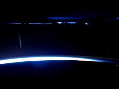 Lightning Storms and Comet from International Space Station