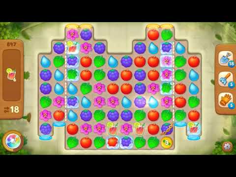 Gardenscapes Level 847 With No Boosters