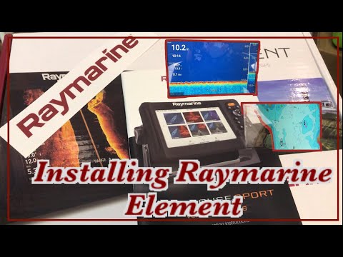 DQ Installing Raymarine Element HV on our boat / SONAR / GPS / Fish Finder