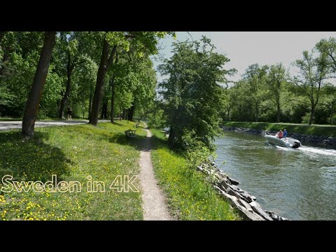 Walking around the Gärdet area in Stockholm, Sweden 4k 50 fps
