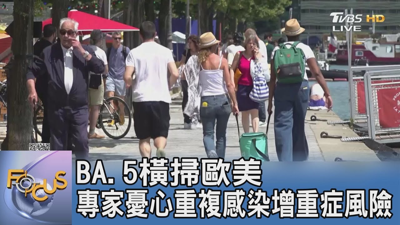 BA.5橫掃歐美 專家憂心重複感染增重症風險