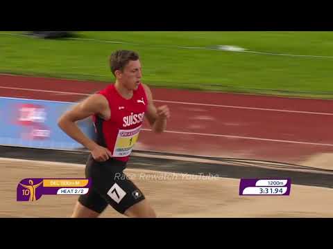 EC U20: Men's Decathlon 1500m HEAT 2 // Borås 2019