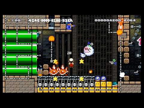 Super Mario Maker - Escape Magikoopa's Asylum (Expert Course)