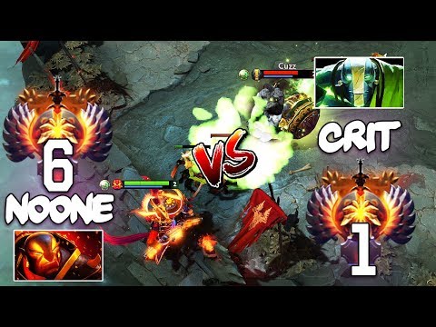 10k MMR Noone Ember Spirit vs 10k MMR Rank 1 Cr1t LVL 25 Master Tier Earth Spirit - EPIC Mid Dota 2
