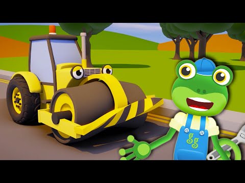 Rick The Road Roller's Broken Down! | Gecko's Garage | Construction Truck Videos For Children