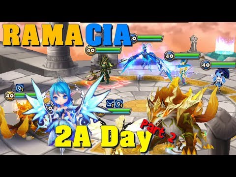 Summoners War - RAMAHAN and ELUCIA having fun in the WORLD ARENA