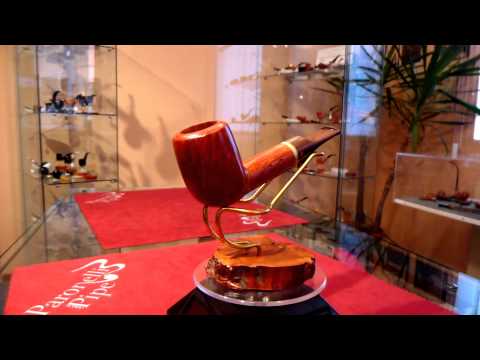 Pipa radica e palissandro lumberman fatta a mano - www.paronellipipe.it