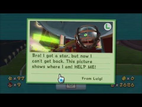 All three Hidden Luigi Stars - Super Mario Galaxy 3D All-Stars