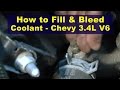 How To Fill Bleed Coolant Chevy 3 4L V6 Bleedingcoolant Bleedingcoolantchevy3 4L Chevycoolant