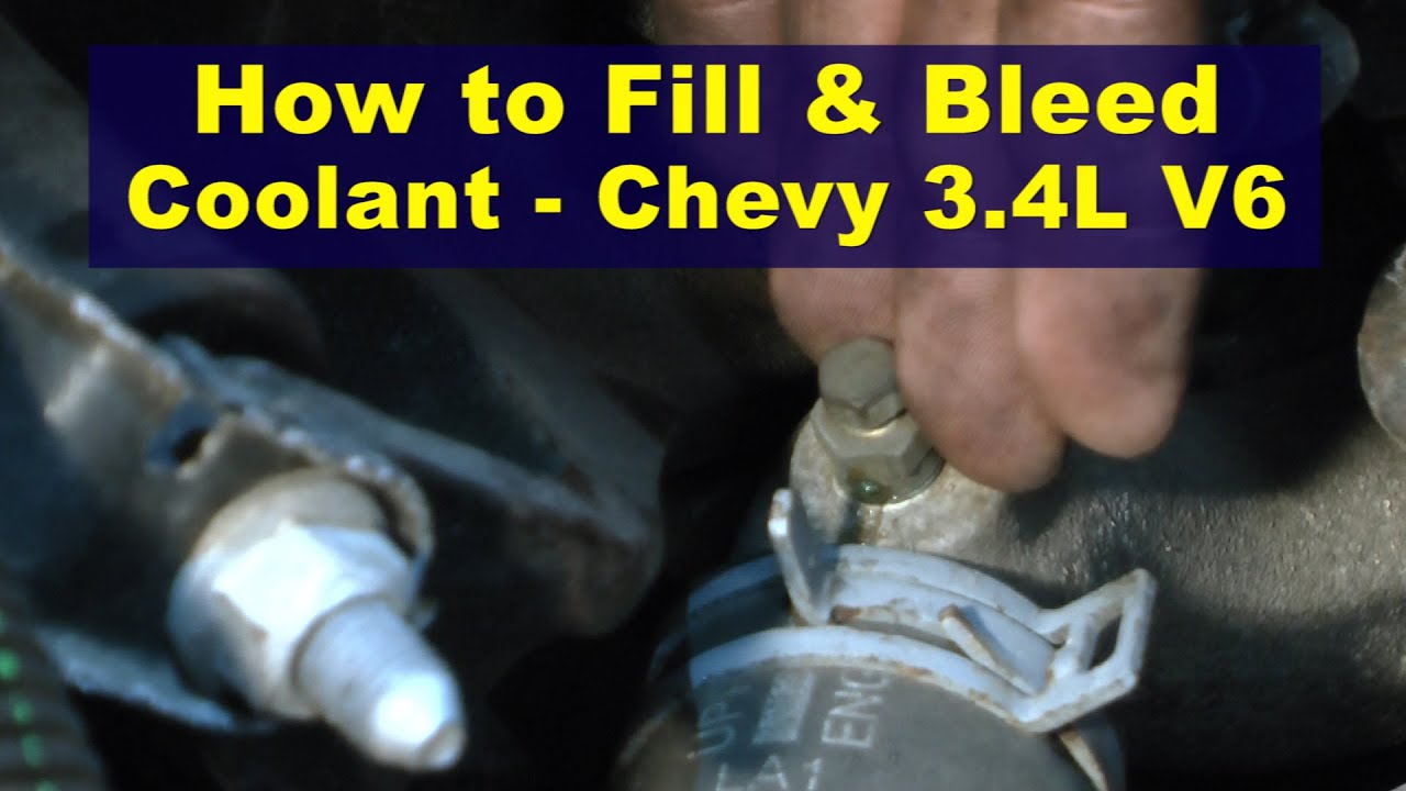 How To Fill & Bleed Coolant - Chevy 3.4L V6 #bleedingcoolant #bleedingcoolantchevy3.4L #chevycoolant