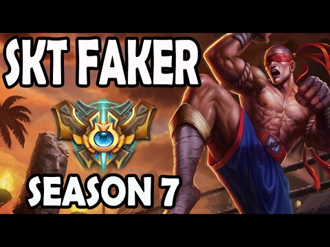 FAKER plays LEE SIN JUNGLE vs A Korean Challenger ELISE