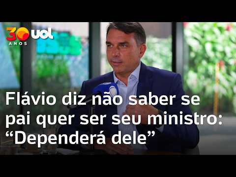 Flávio Bolsonaro na Record: candidato diz não saber se pai quer ser seu ministro: ‘Dependerá dele’