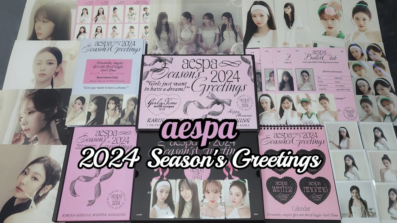 [Unboxing] AESPA - 2024 Season's Greetings (with store POBs)