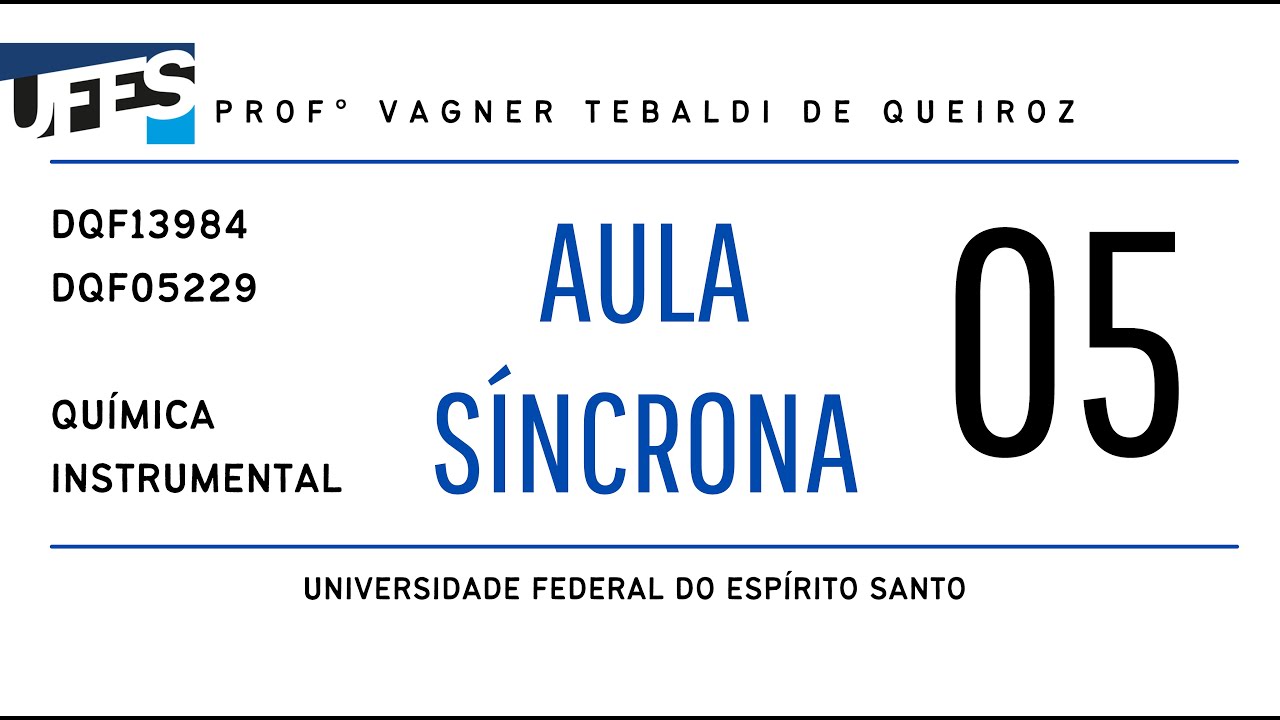 Unid5 QInstrumental T6 Prof Vagner Tebaldi
