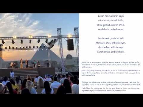 Atlantean Song - SANAH ( lyrics ) + Opening Speech (Yosoy 22.02.2022 concert) from Matias De Stefano