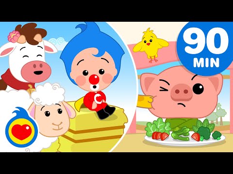 Los Animalitos Hacen ♫ Y Más Canciones Infantiles de Animales (90 Min) ♫ Plim Plim